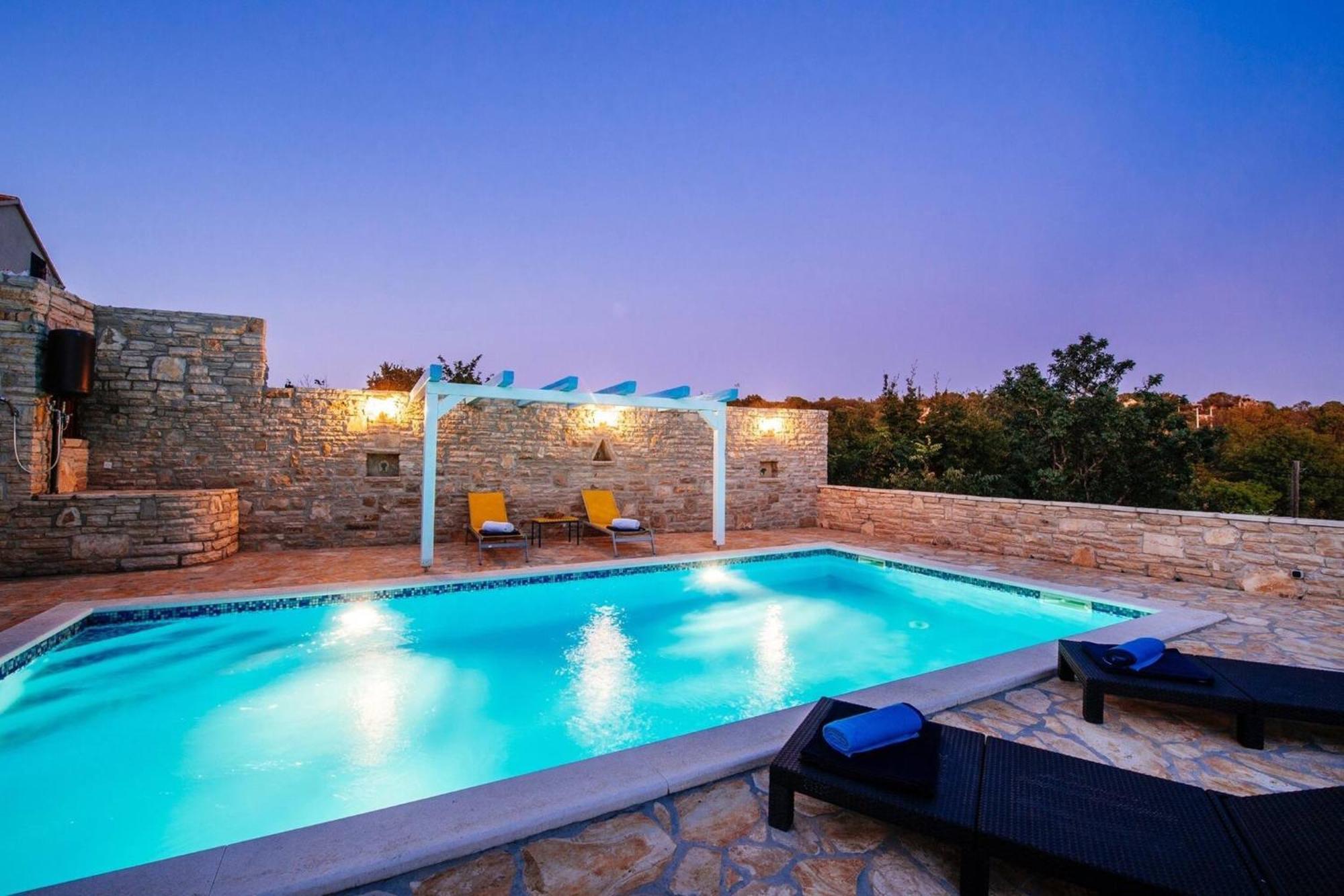My Dalmatia - Holiday Home Korlat With Private Pool Benkovac Luaran gambar