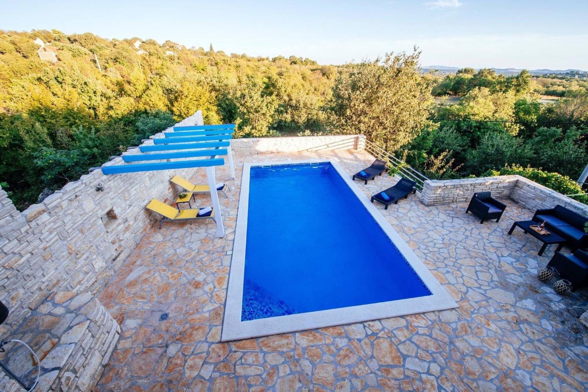 My Dalmatia - Holiday Home Korlat With Private Pool Benkovac Luaran gambar