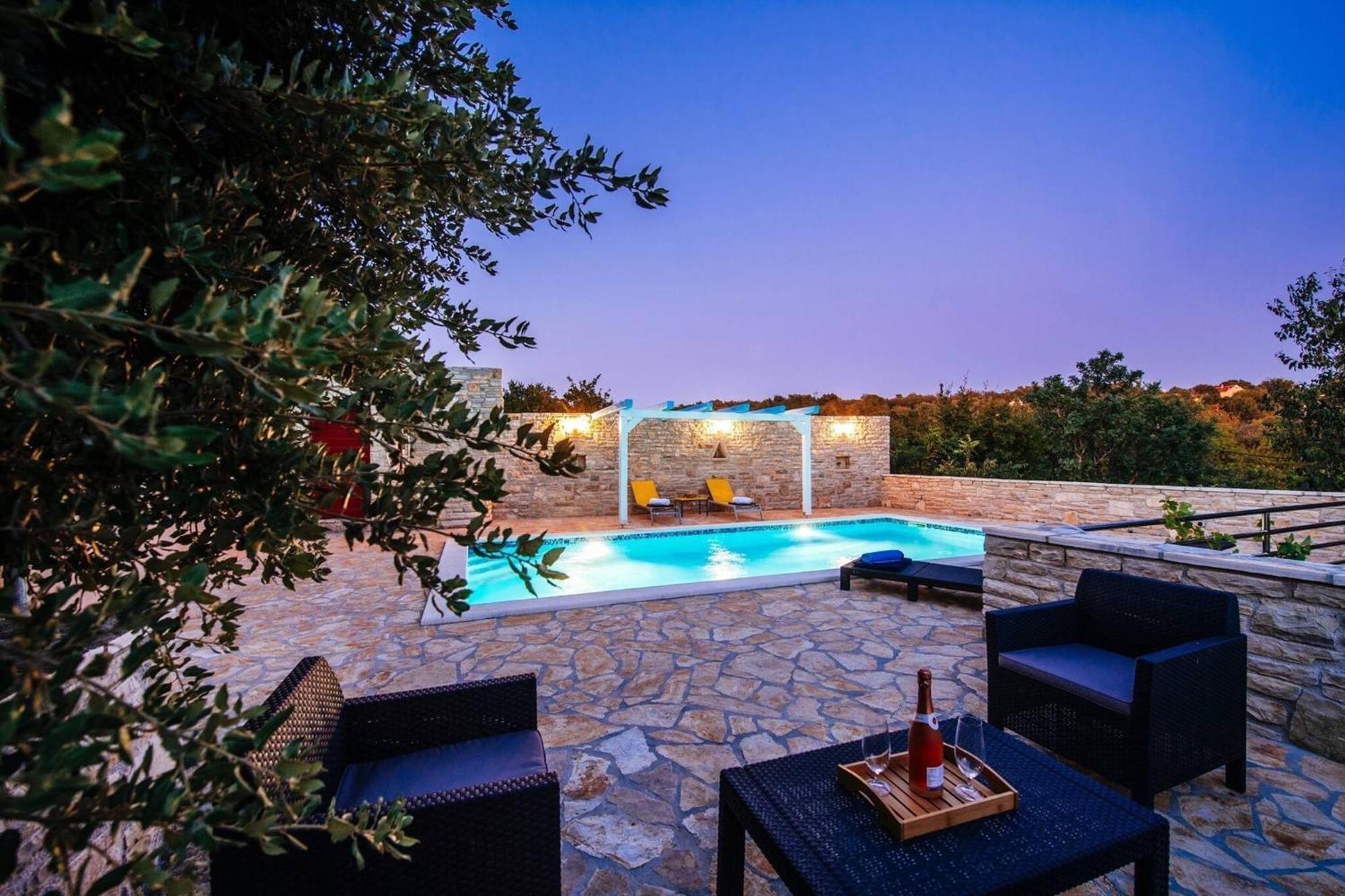 My Dalmatia - Holiday Home Korlat With Private Pool Benkovac Luaran gambar