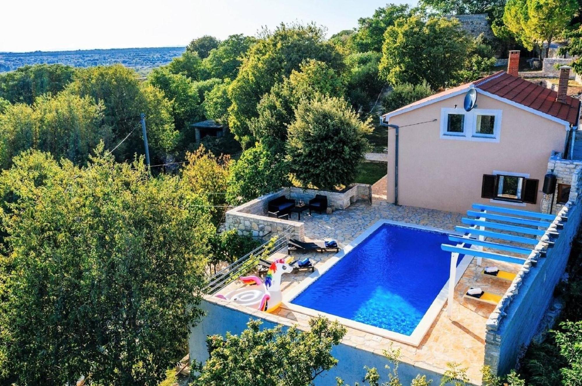 My Dalmatia - Holiday Home Korlat With Private Pool Benkovac Luaran gambar